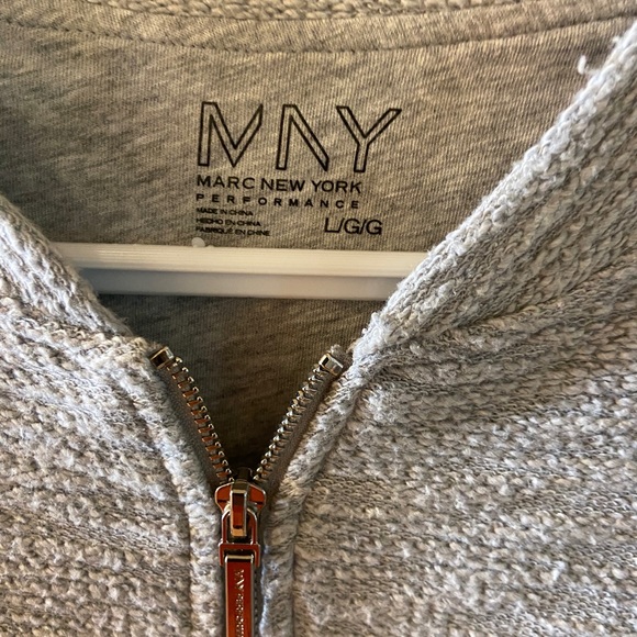 Marc New York grey zippered blazer large - Picture 2 of 10